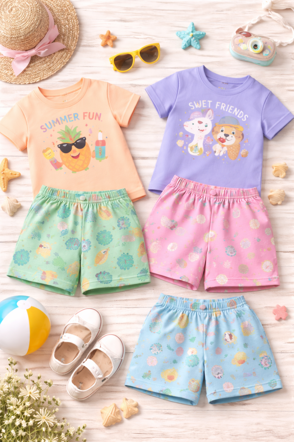 Kids Bamboo Blend Summer Play Suit