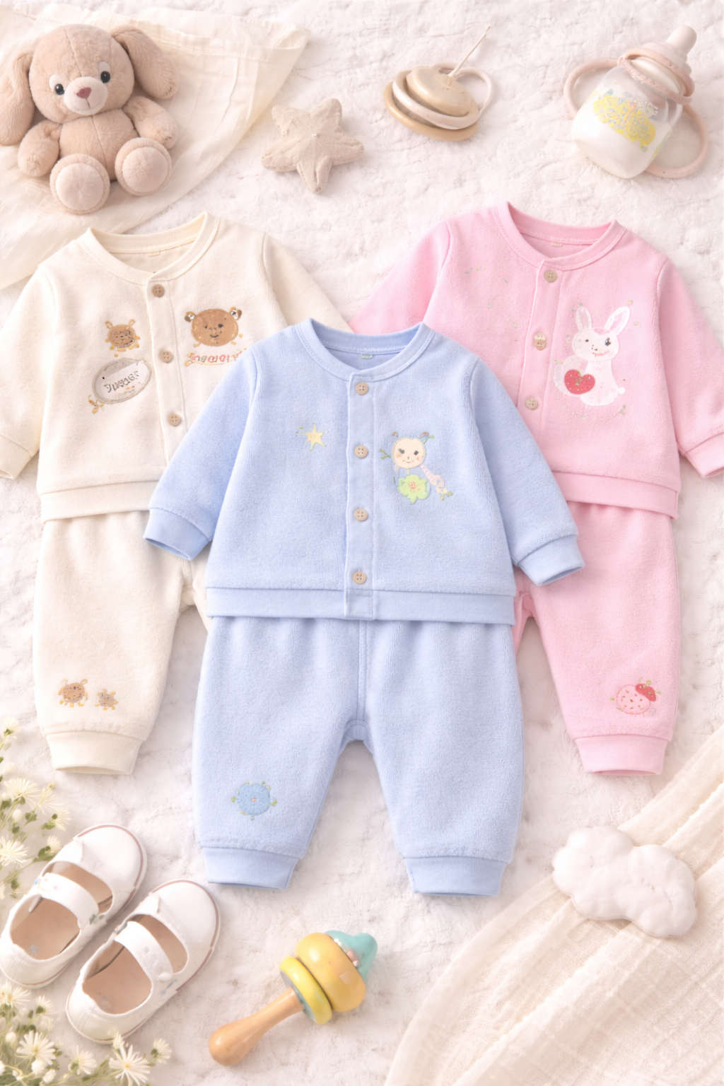 Baby Soft Terry Cotton Lounge Suit