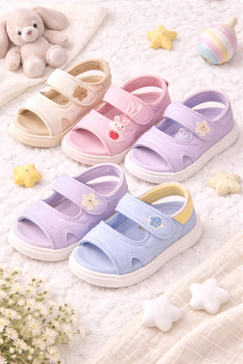 Kids Cushioned Sandal Shoes with Back Strap