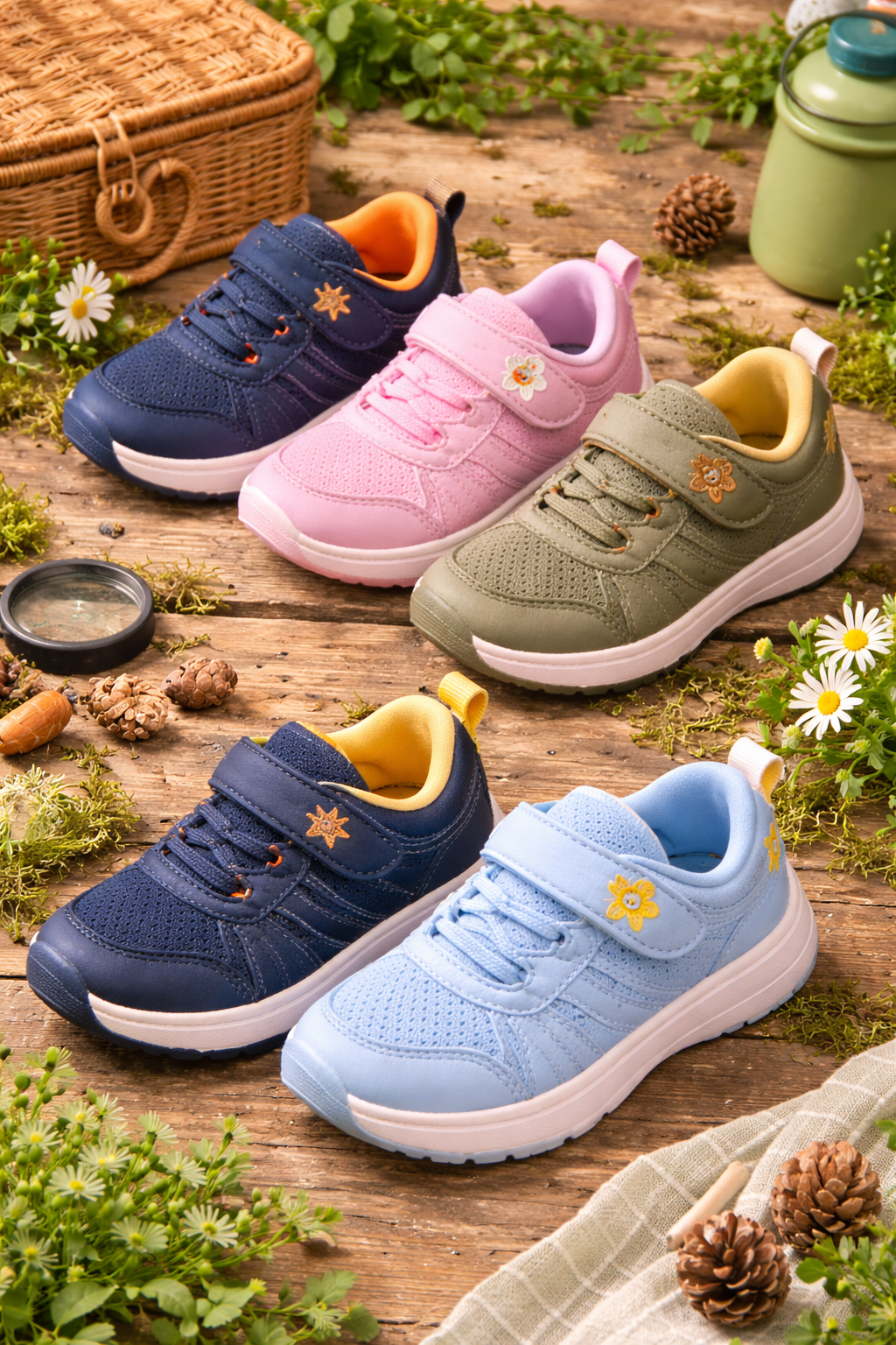 Kids Shock-Absorb Outdoor Walking Shoes