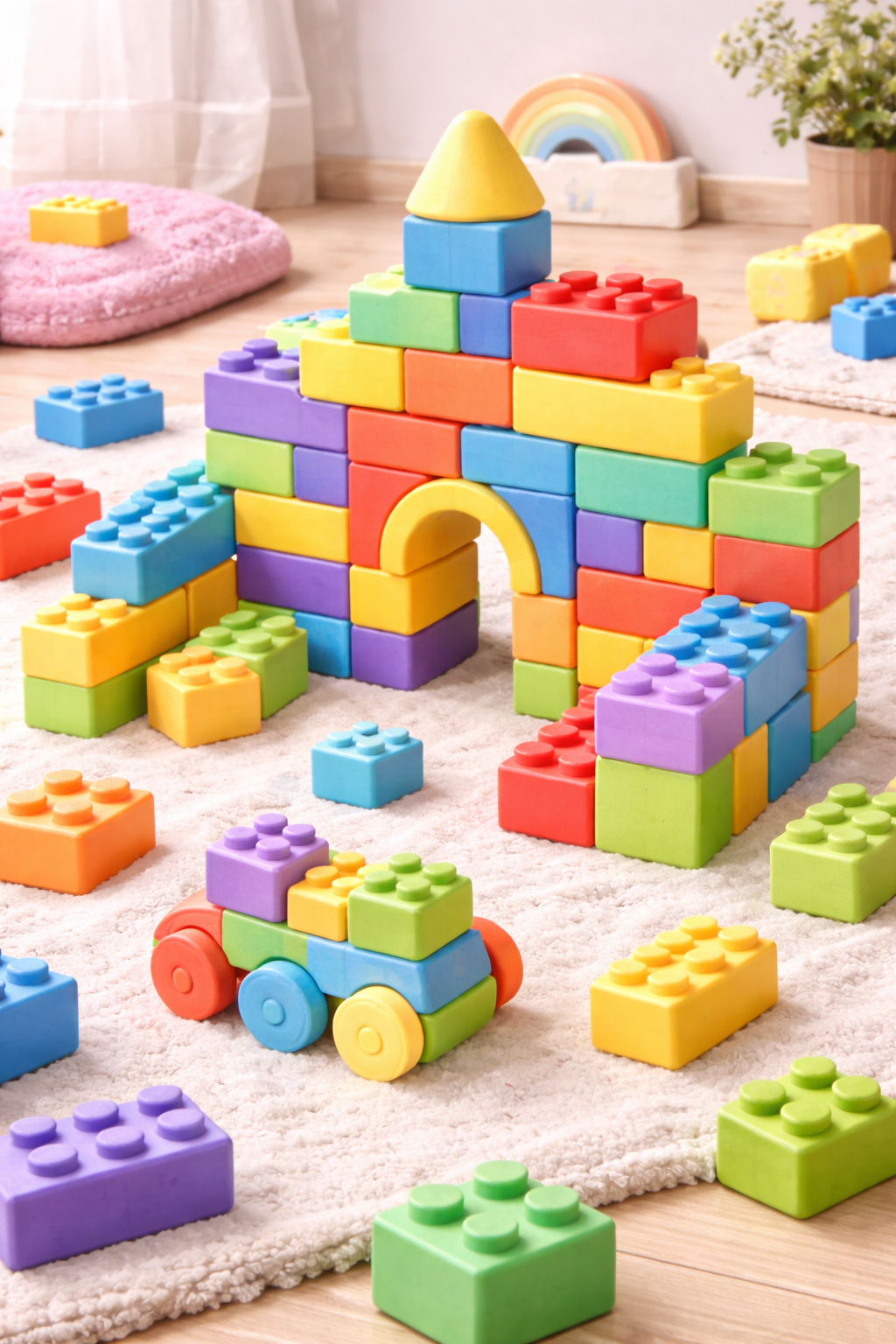 Kids Foam Building Bricks Play Set